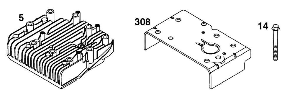 Head Diagram and Parts List for 252412-0728-XX  Briggs and Stratton Engine